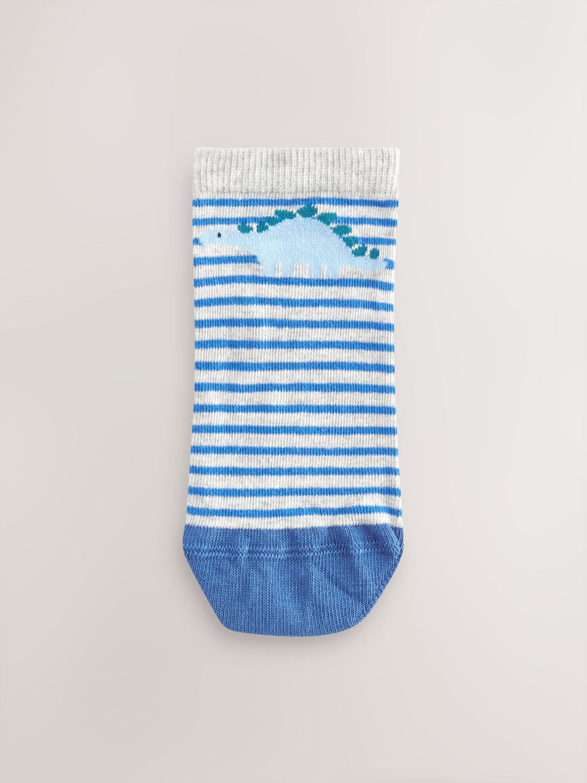 Blue Dinos Cotton Rich Trainer Socks 7 Pack