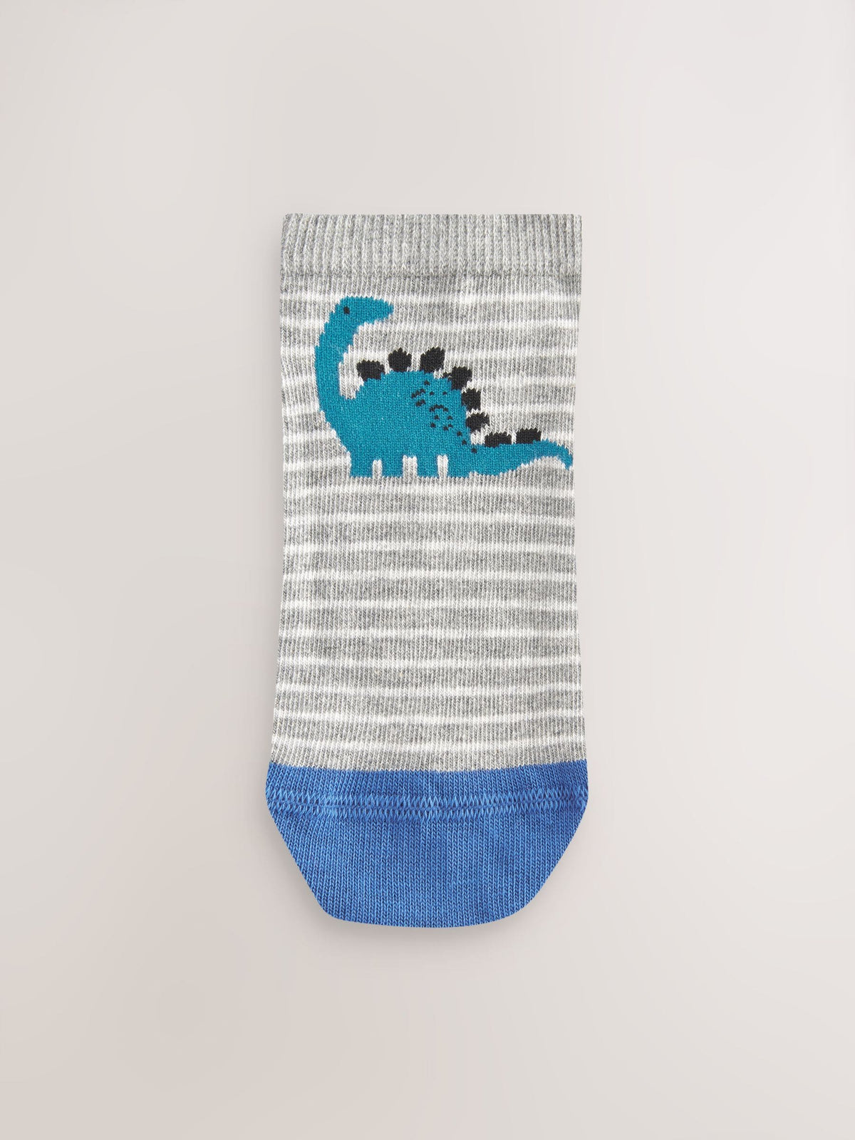 Blue Dinos Cotton Rich Trainer Socks 7 Pack