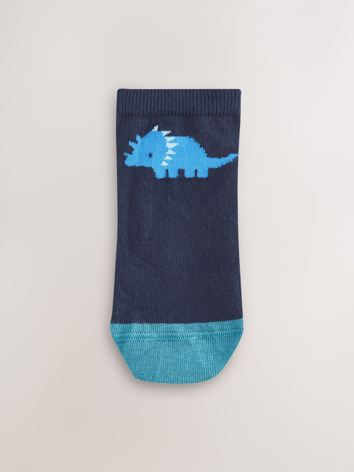 Blue Dinos Cotton Rich Trainer Socks 7 Pack