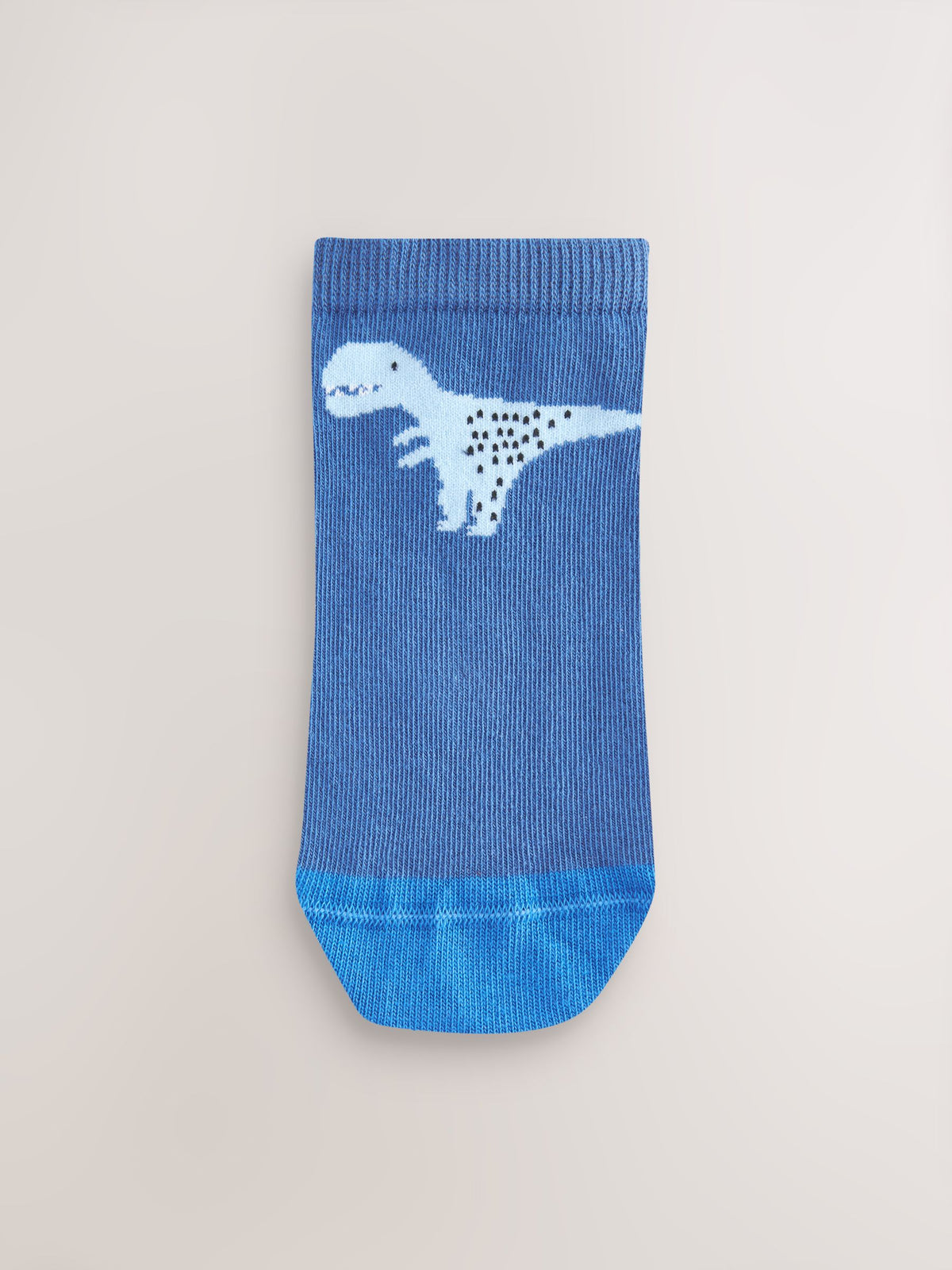 Blue Dinos Cotton Rich Trainer Socks 7 Pack