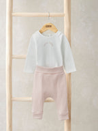 Mamas & Papas Pink Little Sister Bodysuit & Leggings Set