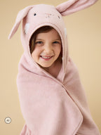 MORI Pink Bunny Supersoft Hooded Towel