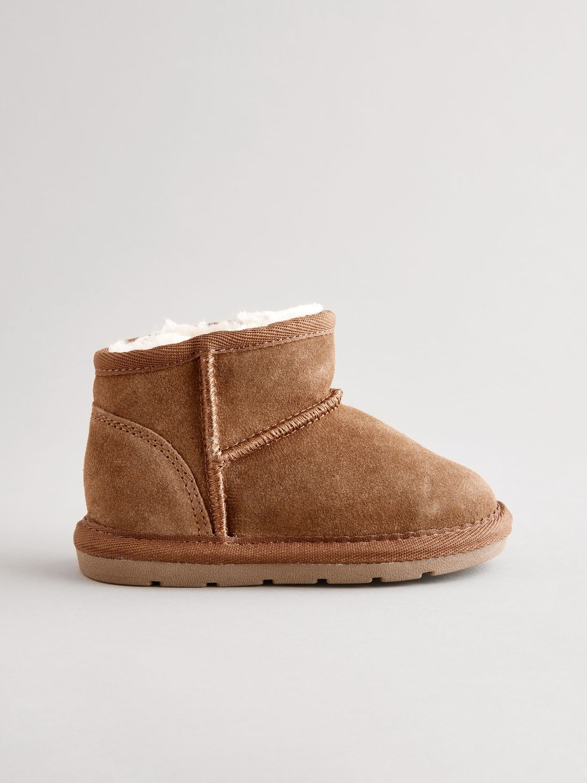 Tan Brown Warm Lined Suede Boots