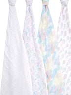 aden + anais Pink Cotton Muslin Blankets 4 Pack