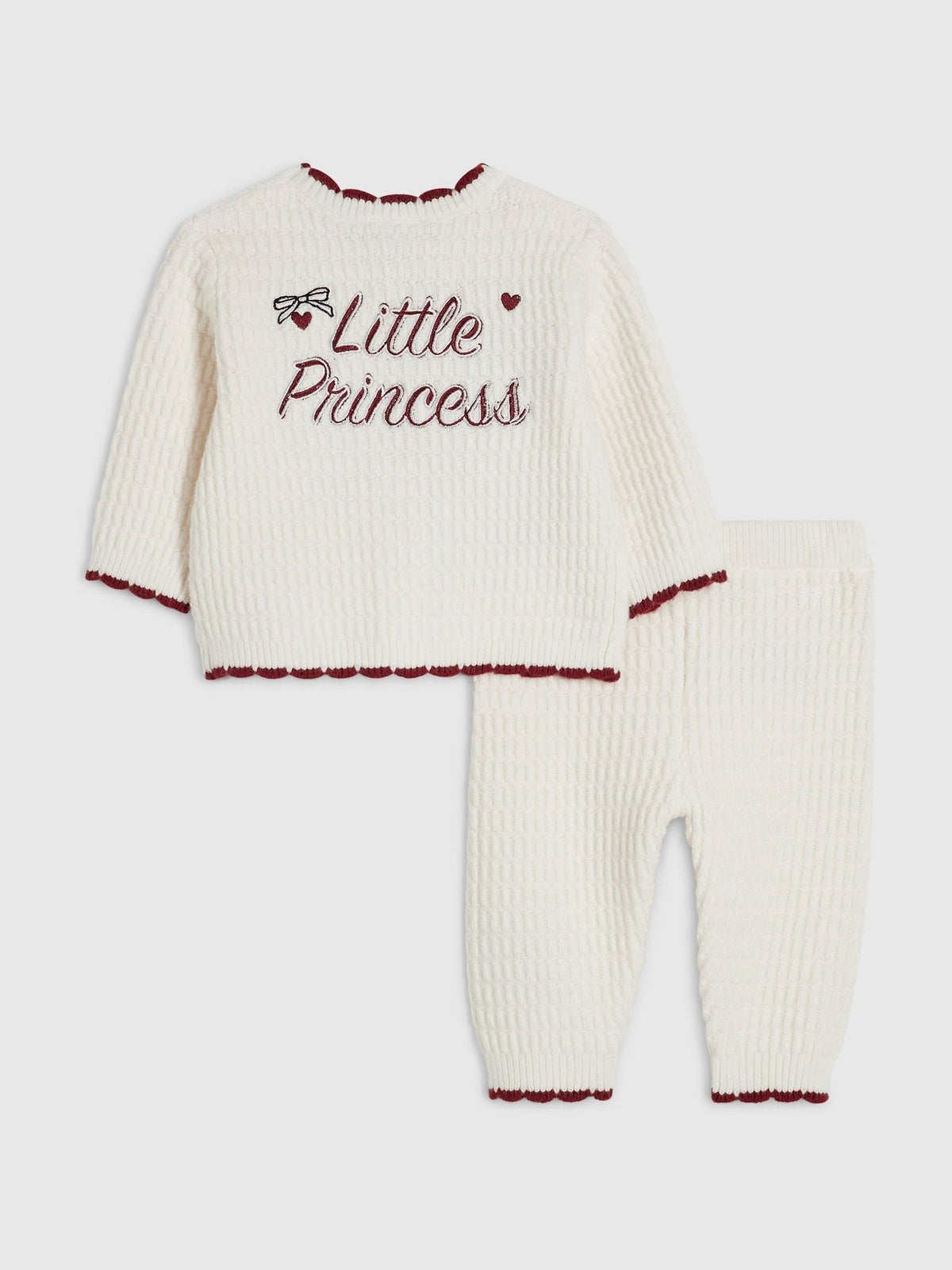 River Island Cream Little Princess Cardigan Set