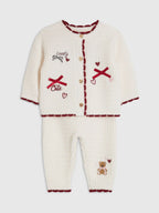 River Island Cream Little Princess Cardigan Set