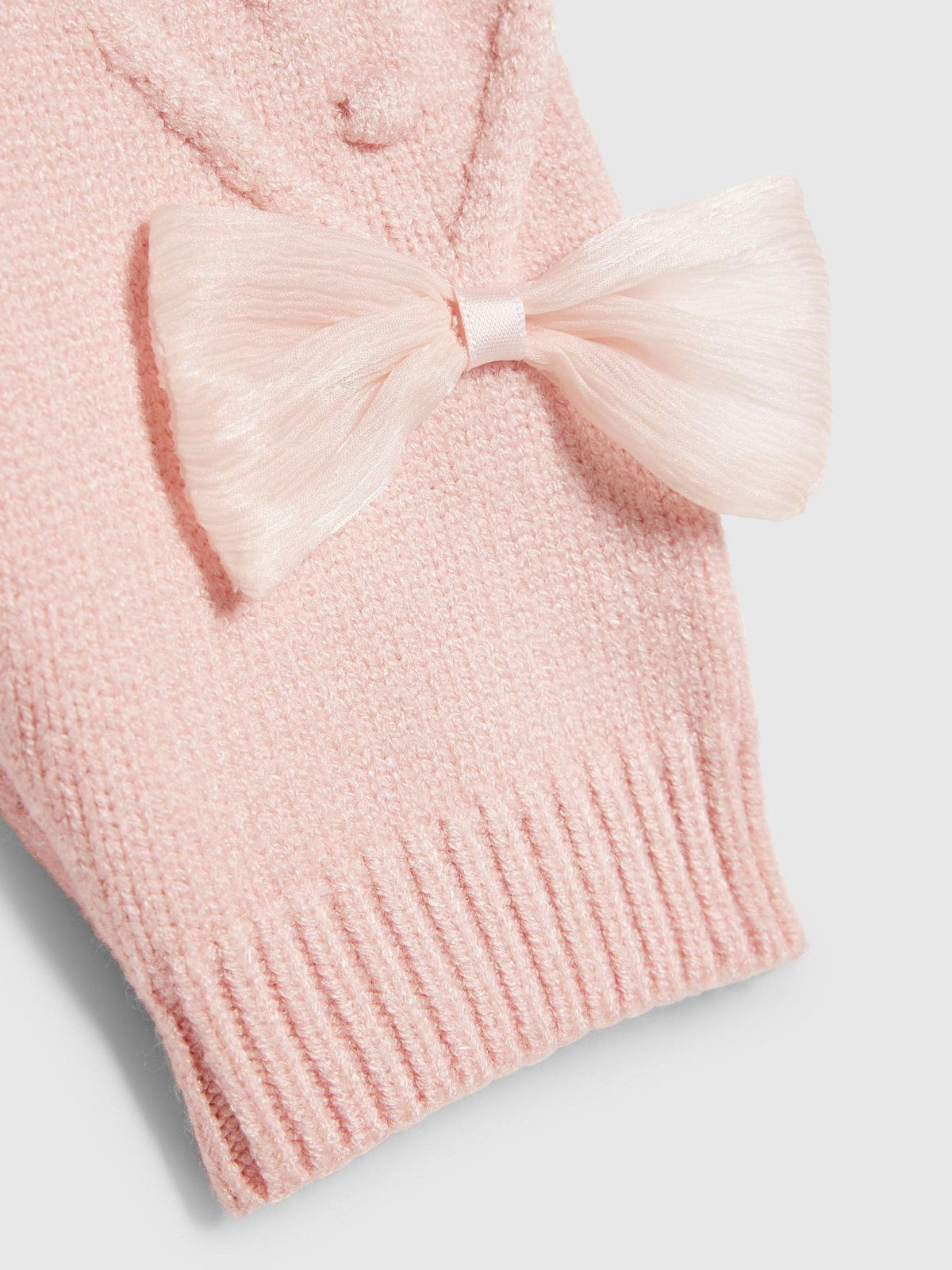 River Island Pink Bow Tulle Knit Legging Set