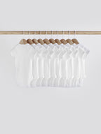 White Essential 10 Pack Short Sleeve Bodysuits