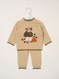 Rock-A-Bye Baby Boutique Light Beige True Knit Jumper and Leggings Set