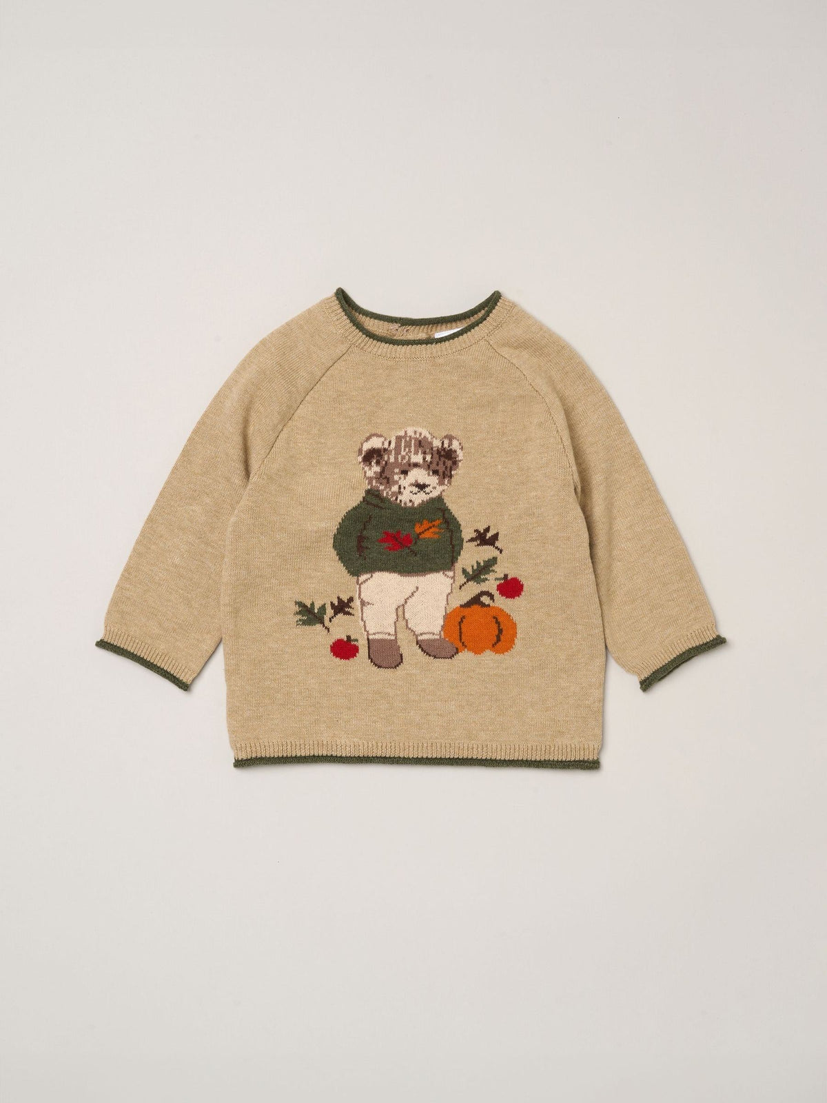 Rock-A-Bye Baby Boutique Light Beige True Knit Jumper and Leggings Set
