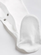 White 5 Pack 100% Cotton Baby Sleepsuits (0-18mths)