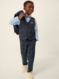 Monsoon Grey Rufus Check Suit 4 Piece