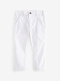 White Stretch Chino Trousers (3mths-7yrs)