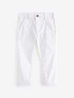 White Stretch Chino Trousers (3mths-7yrs)