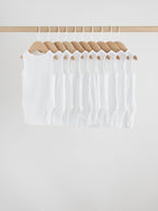White 10 Pack Baby Vest Bodysuits