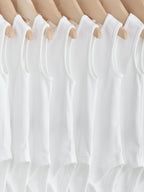 White 10 Pack Baby Vest Bodysuits