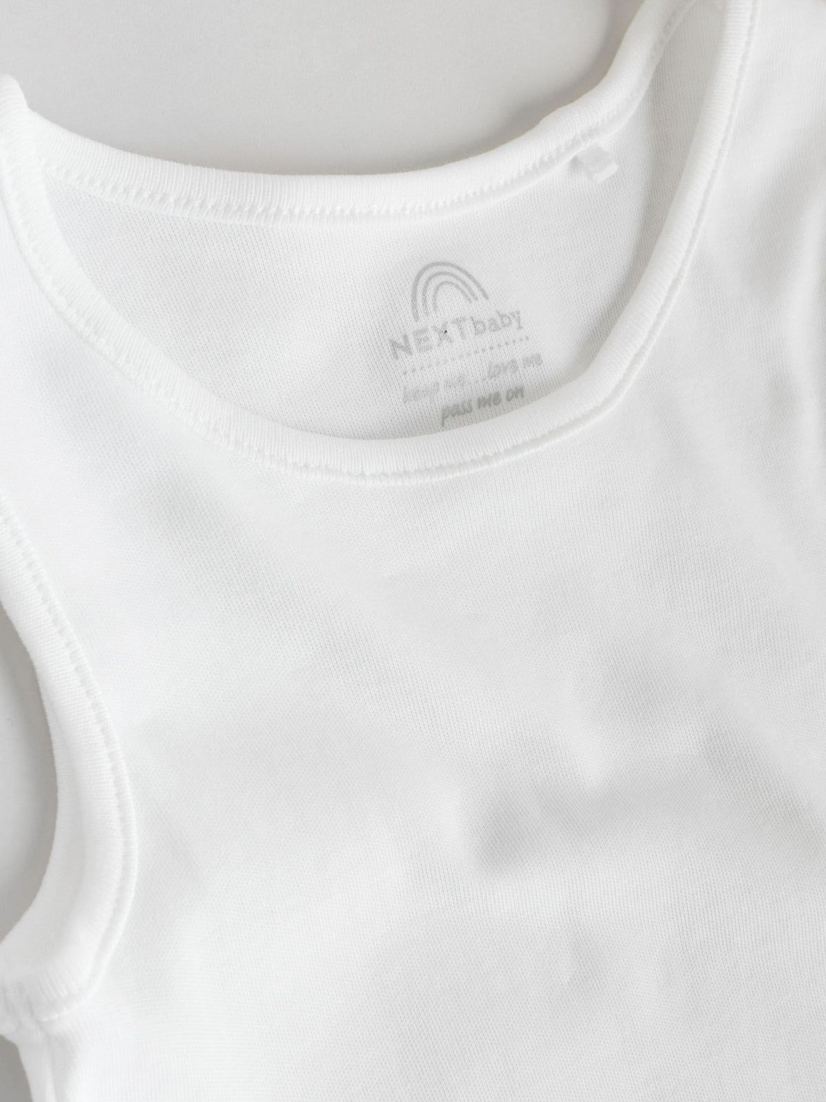 White 10 Pack Baby Vest Bodysuits