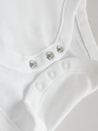 White 10 Pack Baby Vest Bodysuits