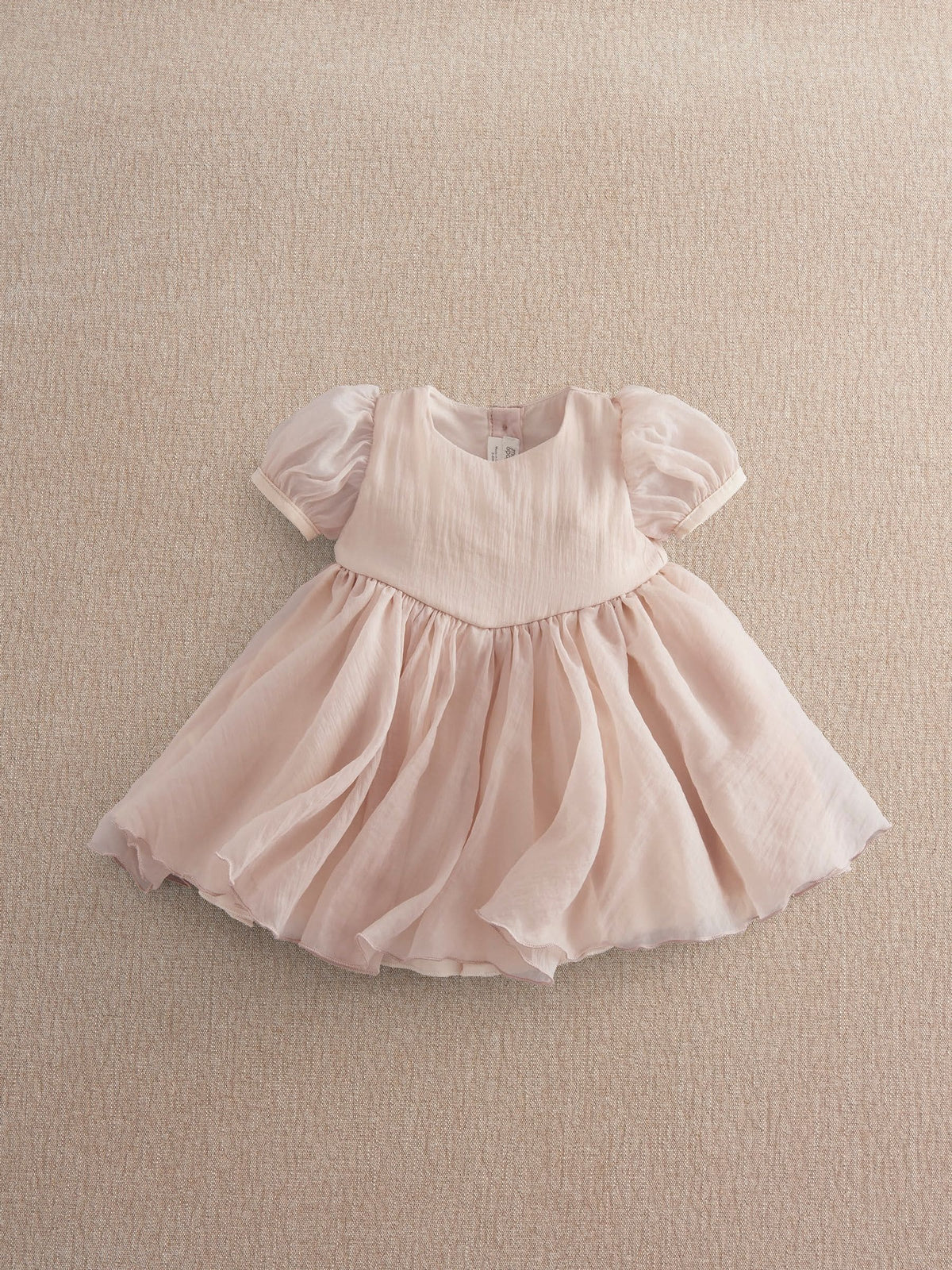 Mamas & Papas Pink Bubble Sleeve Dress