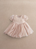 Mamas & Papas Pink Bubble Sleeve Dress