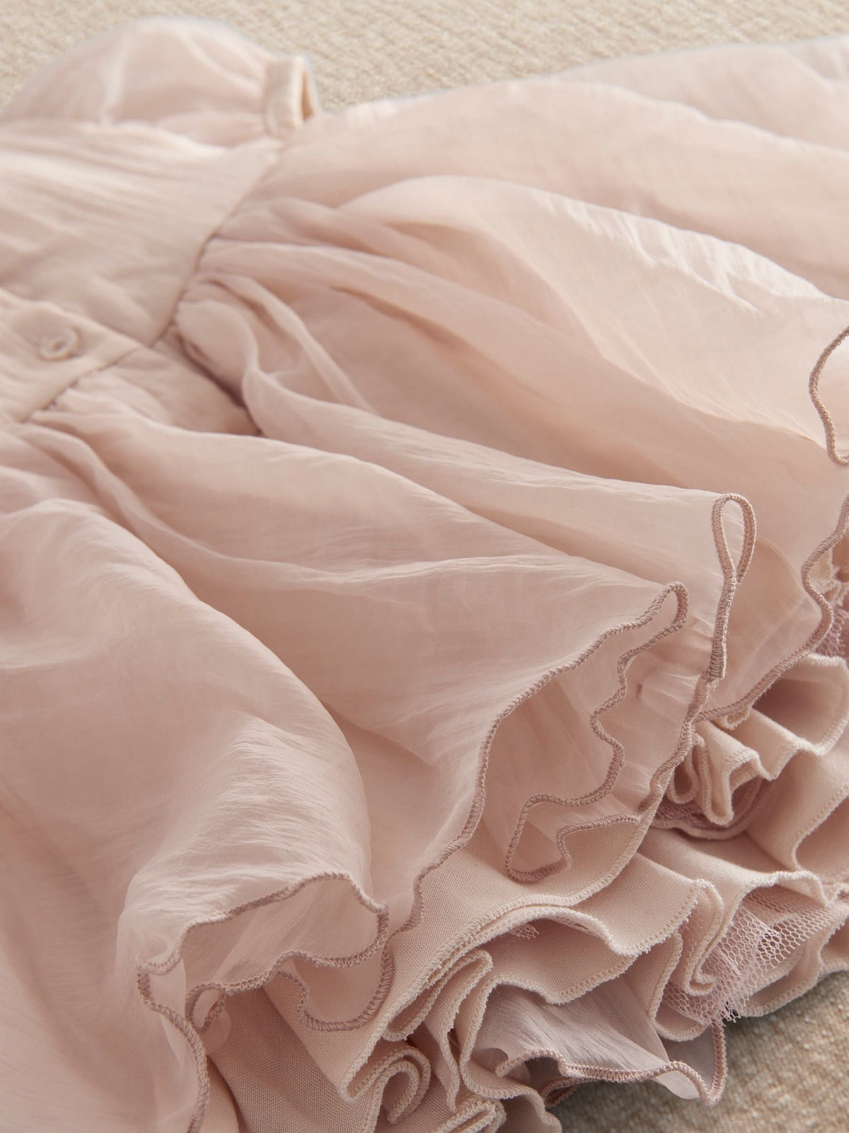 Mamas & Papas Pink Bubble Sleeve Dress