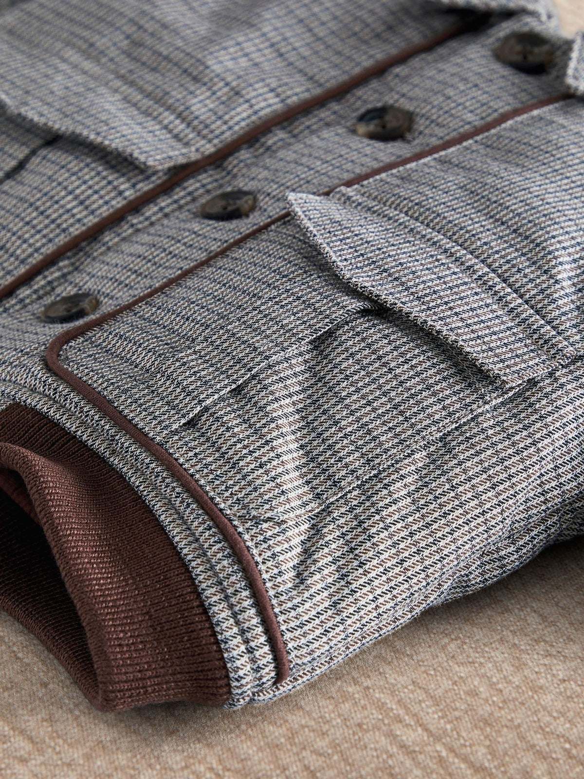 Mamas & Papas Grey Houndstooth Bomber Jacket