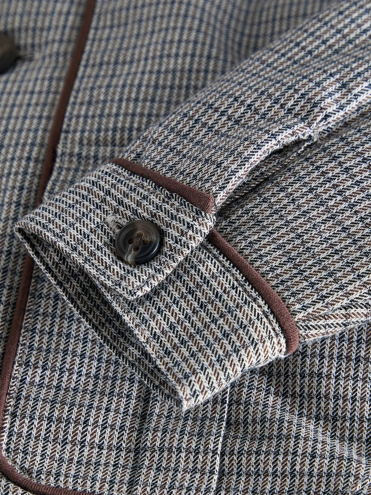 Mamas & Papas Grey Houndstooth Bomber Jacket