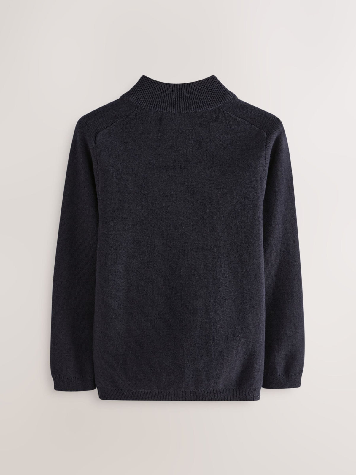 Navy Zip Up Knitted Cardigan (3-16yrs)