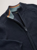 Navy Zip Up Knitted Cardigan (3-16yrs)