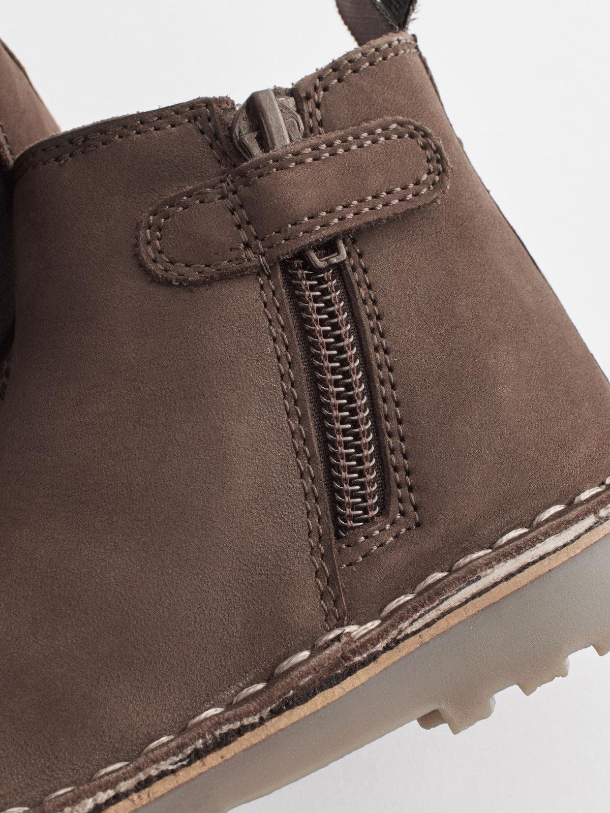 Chocolate Brown Warm Lined Leather Chelsea Boots