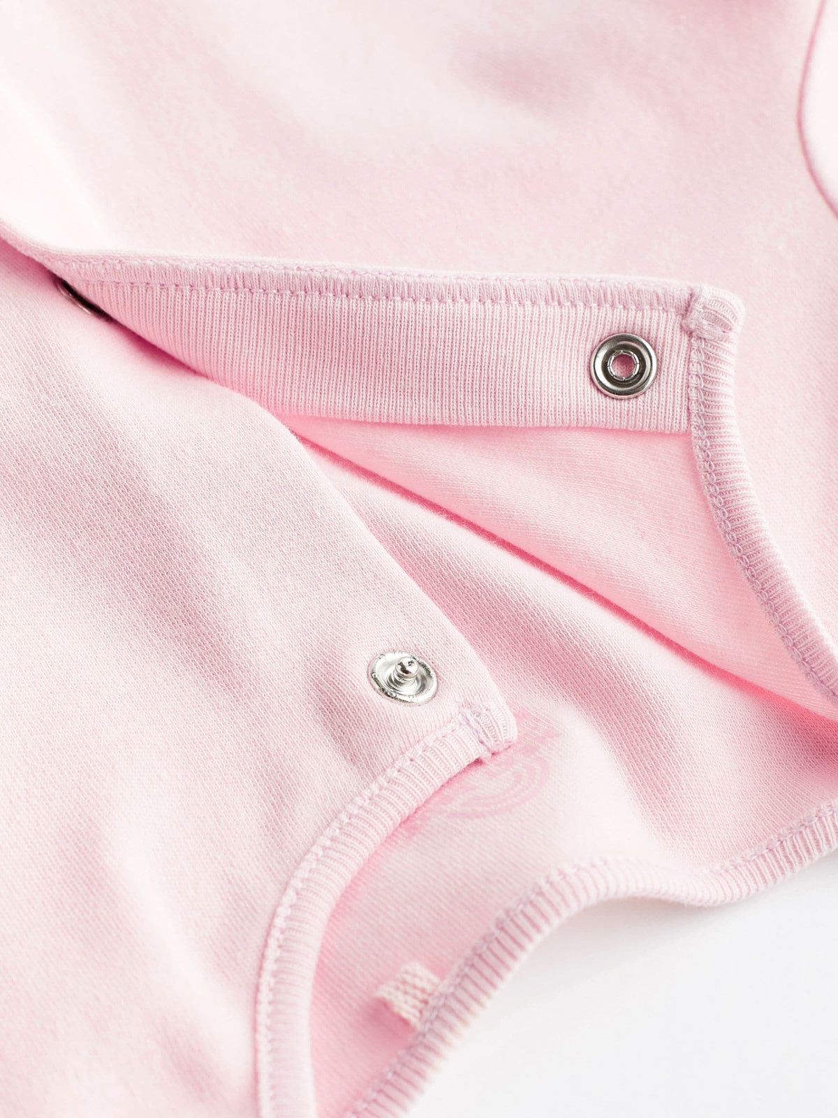 Pink/White 3 Pack Baby Sleepsuits (0-2yrs)