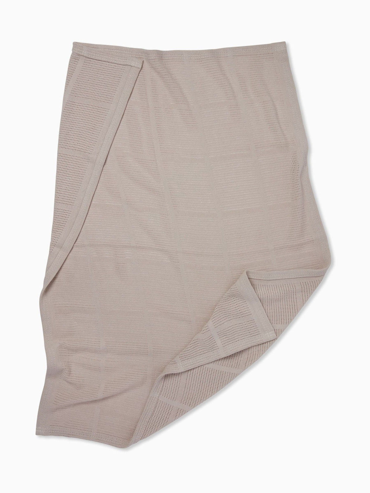 MORI Neutral Biscuit Brown Blend Cellular Baby Blanket