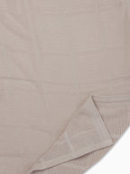 MORI Neutral Biscuit Brown Blend Cellular Baby Blanket