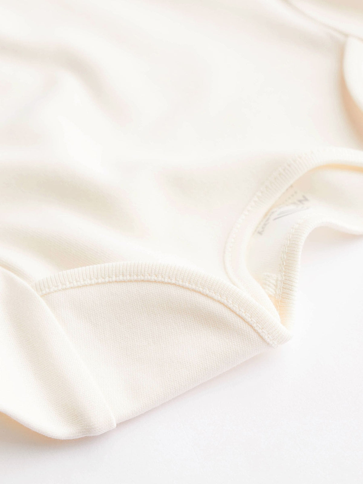 Cream Essential Baby Long Sleeve Bodysuits 5 Pack
