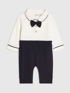 River Island Blue Sailor Tie Bear Bodysuit & Legging Set