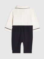 River Island Blue Sailor Tie Bear Bodysuit & Legging Set