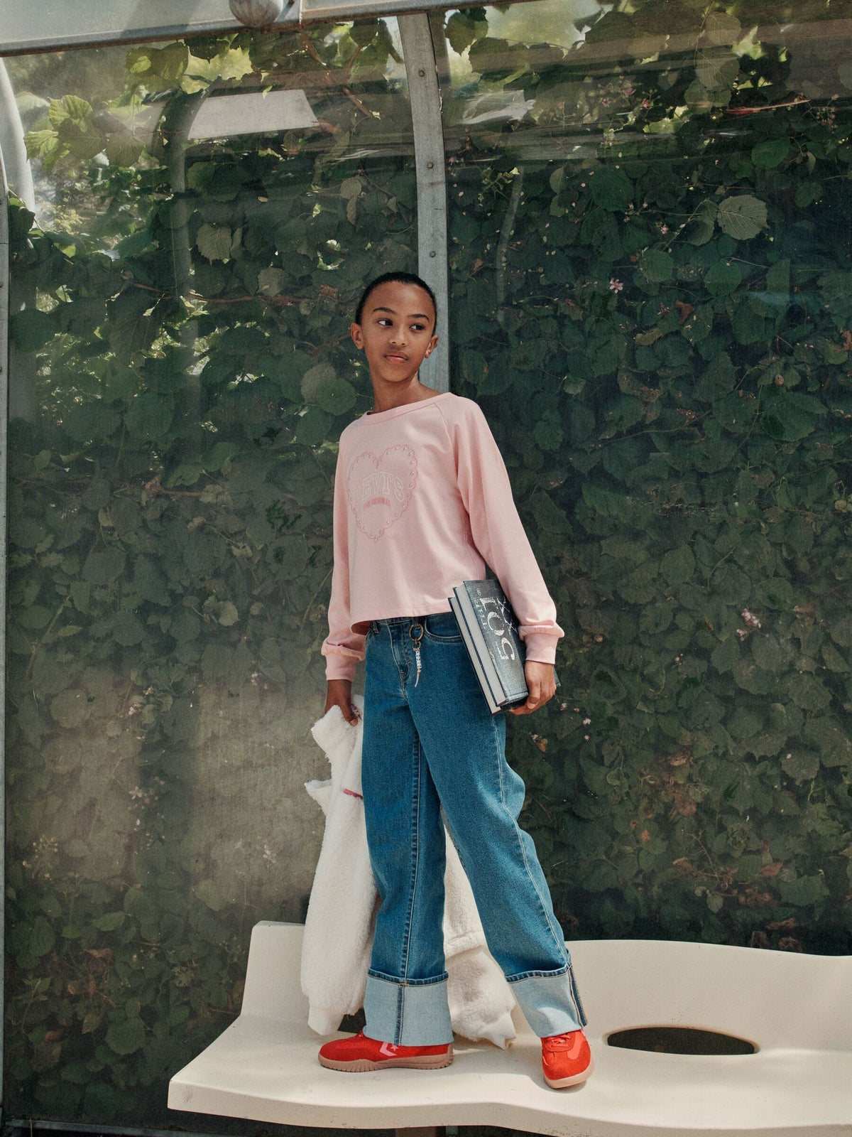 Levi's® Wide Leg Roll Up Cuff Jeans