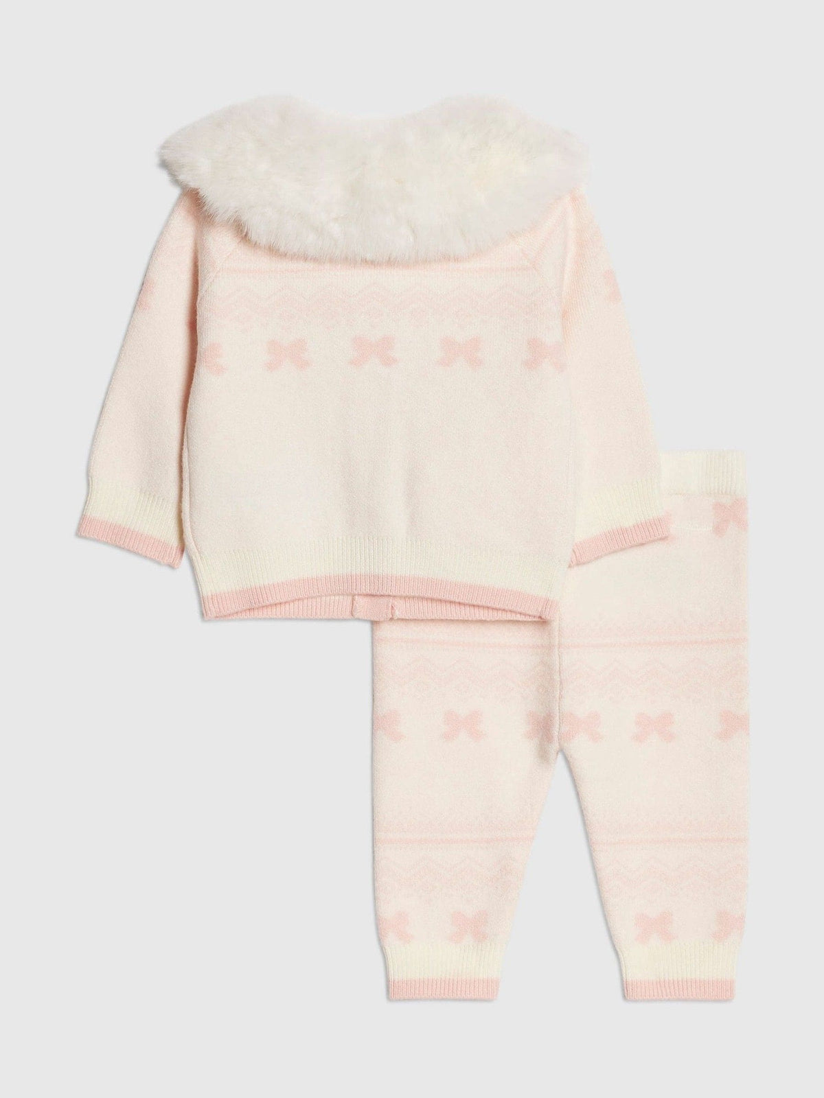 River Island Cream Fairisle Cardigan & Leggings Set