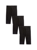 Black 3 Pack Cropped Leggings (3-16yrs)