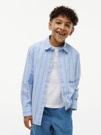 Tommy Hilfiger Regular Fit Stripe Logo Embroidery Poplin Shirt