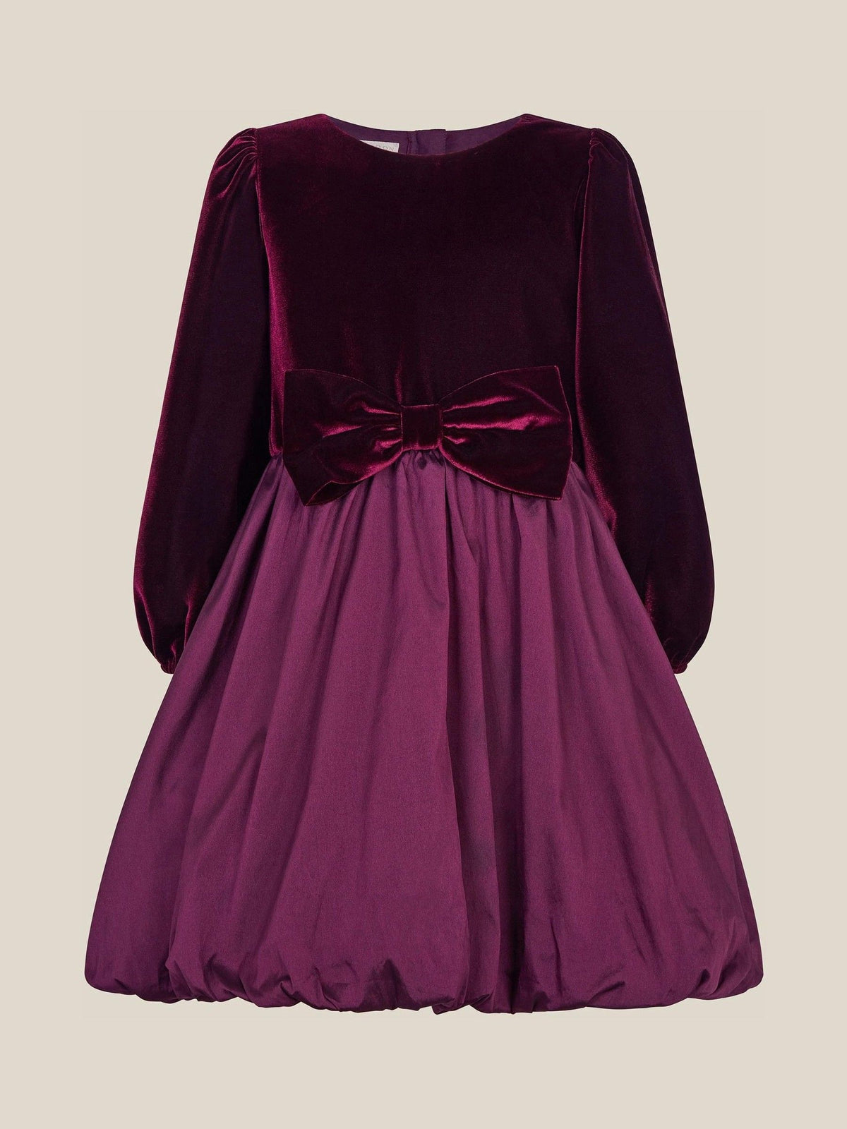 Monsoon Purple Maisie Velvet Bubble Hem Party Dress