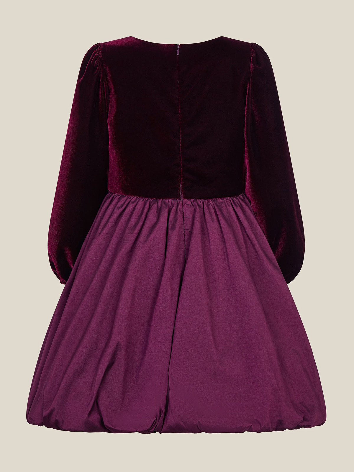 Monsoon Purple Maisie Velvet Bubble Hem Party Dress