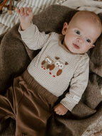 Purebaby Brown Longsleeve Bodysuit & Legging Set