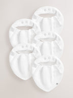 White Bibs 5 Pack