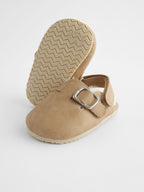 Neutral Faux Fur Lined Baby Clogs (0-18mths)