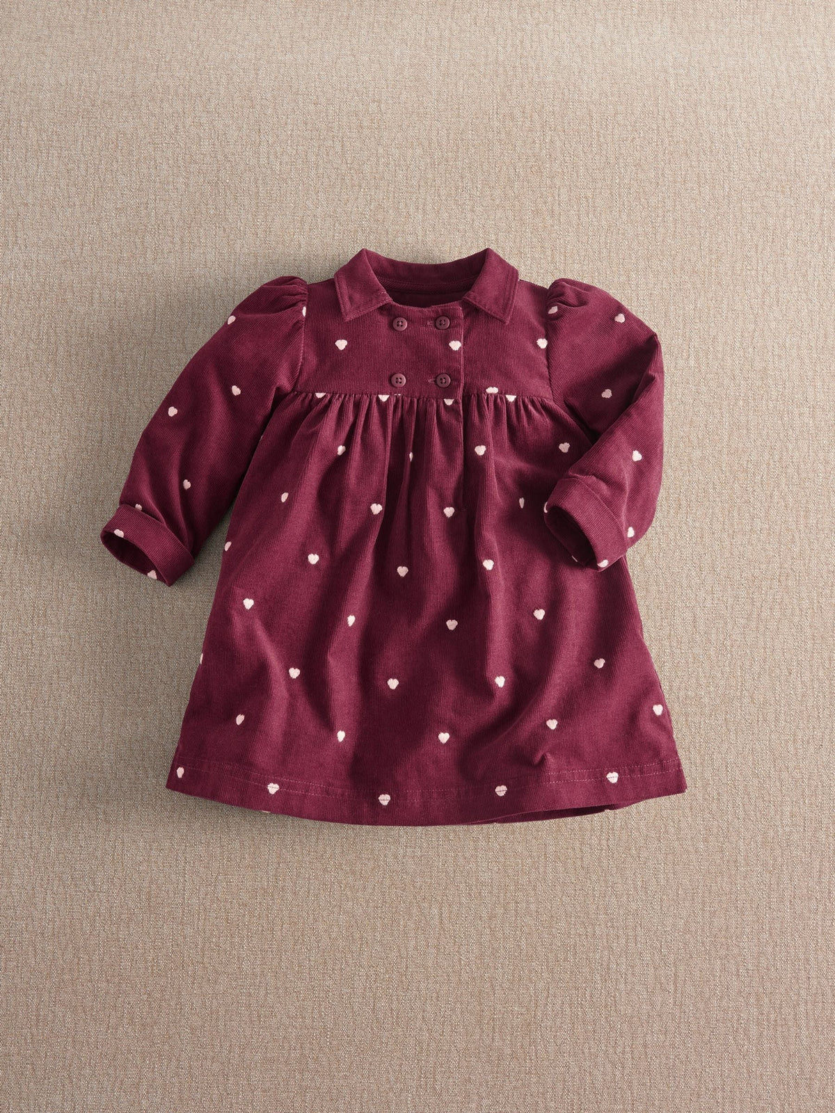 Mamas & Papas Red Embroidered Double Breasted Dress