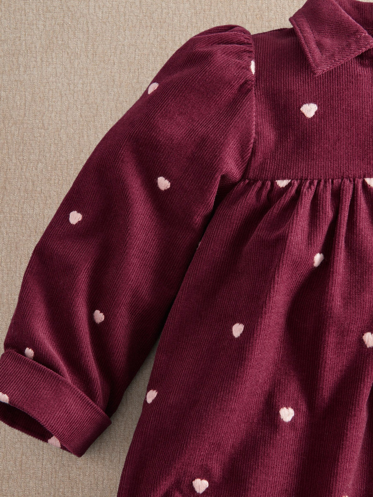 Mamas & Papas Red Embroidered Double Breasted Dress