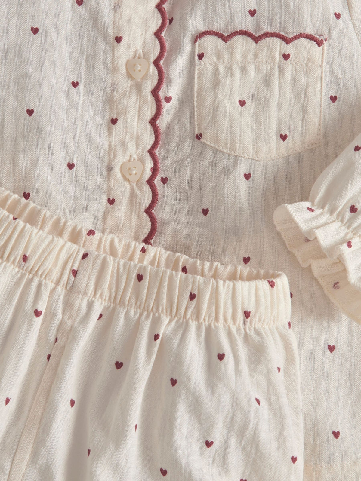Mamas & Papas Red Collared Gingham Pyjamas