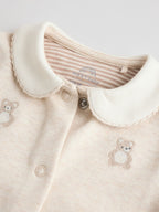 Neutral Collar Baby Sleepsuits 3 Pack (0-2yrs)