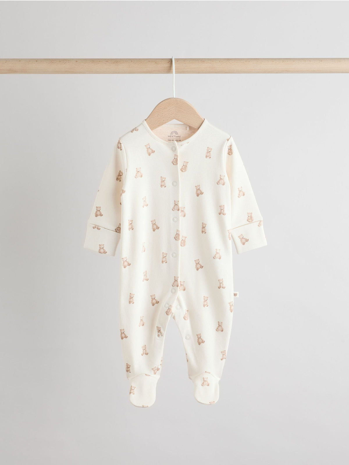 Neutral Collar Baby Sleepsuits 3 Pack (0-2yrs)